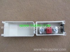 Outdoor 1 pair subscriber connector unit for STB module with over-voltage protection