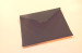 Matte cloth-faced paper envelope cover cardboard invitation card