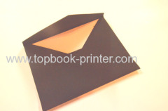 Matte cloth-faced paper envelope cover cardboard invitation card design or printing