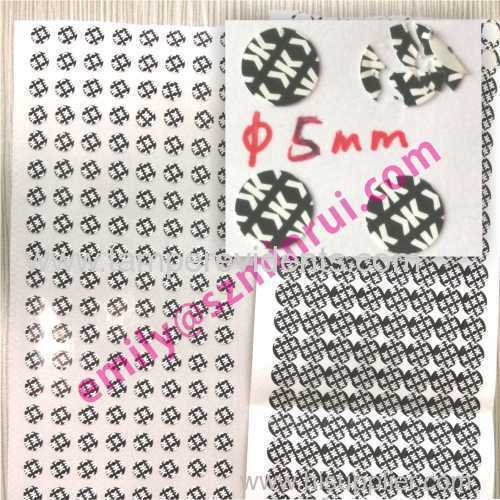 Custom tamper evident stickers destructible fragile screw cover stickers