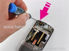 Custom warranty seal screw hole stickers 5mm round tamper evident screw cap stickers