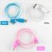 Colorful LED Standard 100cm Apple 30 pin to USB Cable , Visible LED Light iPhone USB Cable