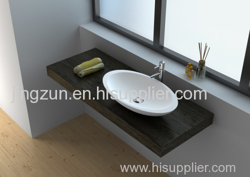 Square Solid Surface Counter-top Wash Basin