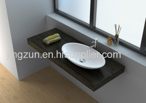 Egg ShapeArtificial Stone Counter-top Wash Basin