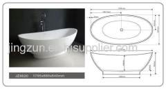 Freestanding Bathtub Solid Surface Bathtub