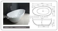 Freestanding Bathtub Composite Resin Bathtub