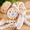 Fashion Silicone Rubber Watches For Holiday , Ladies Geneva Platinum Watch