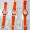 Eco - friendly Unisex Silicone Rubber Watches 1ATM With Custom Logo