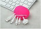 5 in 1 iPhone USB Adapter , Micro USB+Lightning USB +30 pin USB +MP3 Cable