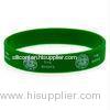 Personalized Silicone Wristband Print Logo For Football Clubs / Sports Rubber Bracelet