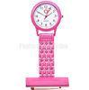Cute Pink Metal Hanging Male Nurse Fob Watch For Women With Chinese Movt