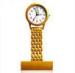 3ATM Waterproof Stainless Steel Gold Nurse Fob Watch Quartz Movement For Men