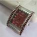 Custom Square Alloy Watch Heads For Ladies Causal Wristwatch , Diamond Watch Face