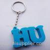 promotional Alphabet Shaped Soft PVC Keychains For Festival Logo Engraving