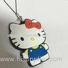 Cute Led Soft PVC Plastic Hello Kitty Keychain Mini Style For Bag Accessories