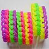 Customizable Lady Rubber Wristband Bracelet Waterproof , Silicone Chain Bracelets