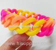 Ultralight 13MM Multi Color Kids Silicone Wristband Bracelet , Silicone Wrist Bands