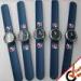 Deep Blue Snap On Watch / Silicone Rubber Watches For Girl , Boy With Pepsi Logo
