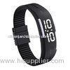 Water Resistant Rubber White Light Led Digital Wrist Watch For Man In Black , Blue