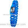 Mini Blue Negative Silicone Ion Sport Watch For Children , Rubber Bracelet Wrist Watch