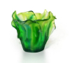 crystal decorations- duckweed shaped liu li fruit dish