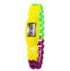 Multi Color durable Silicone Ion Sports Digital movt Watch For Girls / Boys