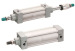 SI air cylinder/aluminium standard pneumatic cylinders stroke adjustable air cylinders pneumatic components