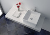 Square Artificial stone Counter-top Wash Basin