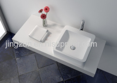 Square Solid Surface Counter-top Wash Basin