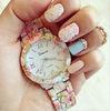 Unisex Zinc Alloy Relojes Geneva Flower Watch Japan Movt / Women Casual Watch