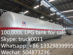 80cbm LPG storage tanker bulk LPG gas storage tank for sale