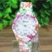 Lady Dress Relogio Flower Printing Geneva Quartz Watch For Business , Party , Sport