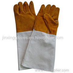 Cow split leather working safety welding gloves