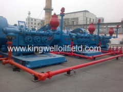 F-1300/1600 Triplex Single Acting Piston mud pump used in oilfield drilling