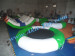 Round green funny inflatable water trampoline