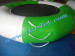 Round green funny inflatable water trampoline