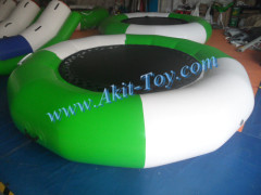 Hotsale Round green funny inflatable water trampoline