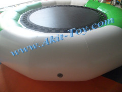 Hotsale Round green funny inflatable water trampoline