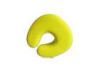 Promotional Travel Size Small Memory Foam Pillow Neck Support , Yellow