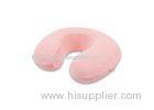 Pink Luxury Velvet Small Memory Foam Pillow Travel Size for Kids