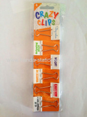creative various kinds fashion binder clips cute shape binder clip