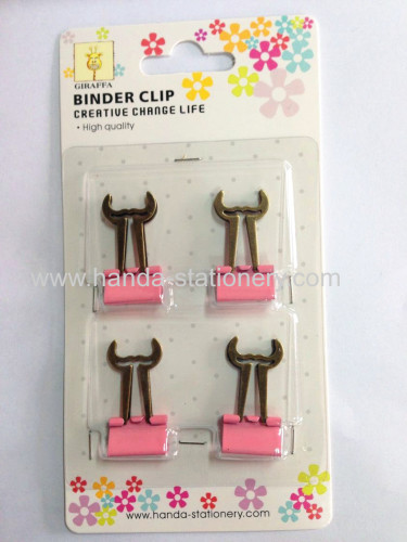 creative musache metal binderclips bookmark paper clips push pins