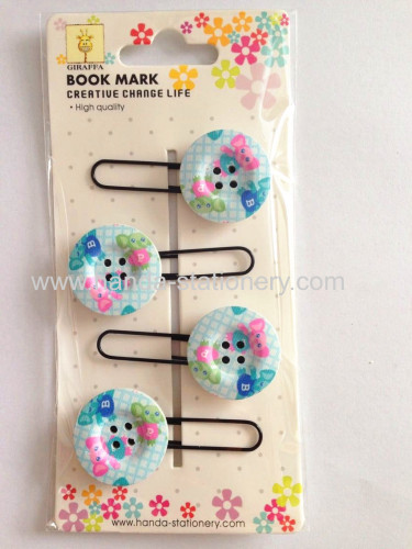 creative wolf shape metal bookmark paper clips push pins