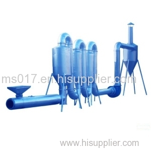 Air current sawdust dryer