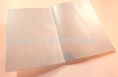 Silver foil sponge cover tri-layer hardcover book design or printing