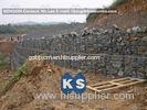 Customized Hexagonal Gabion Mesh Wire Fence , Stainless Steel Wire Gabion Bag Fence