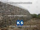 Twisted Hexagonal Hot-Dip Galvanized Gabion Retaining Wall , Plastic Coated Woven Gabion Mattress