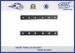 Plain Surface 50 # Steel Rail Fish Plate 6 Holes For Fixing Rail
