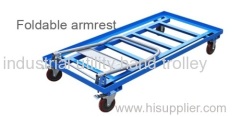 Folding ladder steel platform hand trolley on wheels