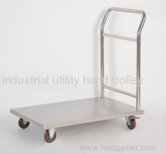 Stainless steel material transport hand cart and trolleys